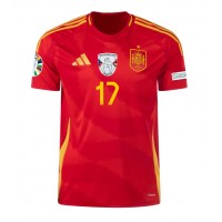 Camiseta España Nico Williams #17 Primera Equipación Eurocopa 2024 manga corta